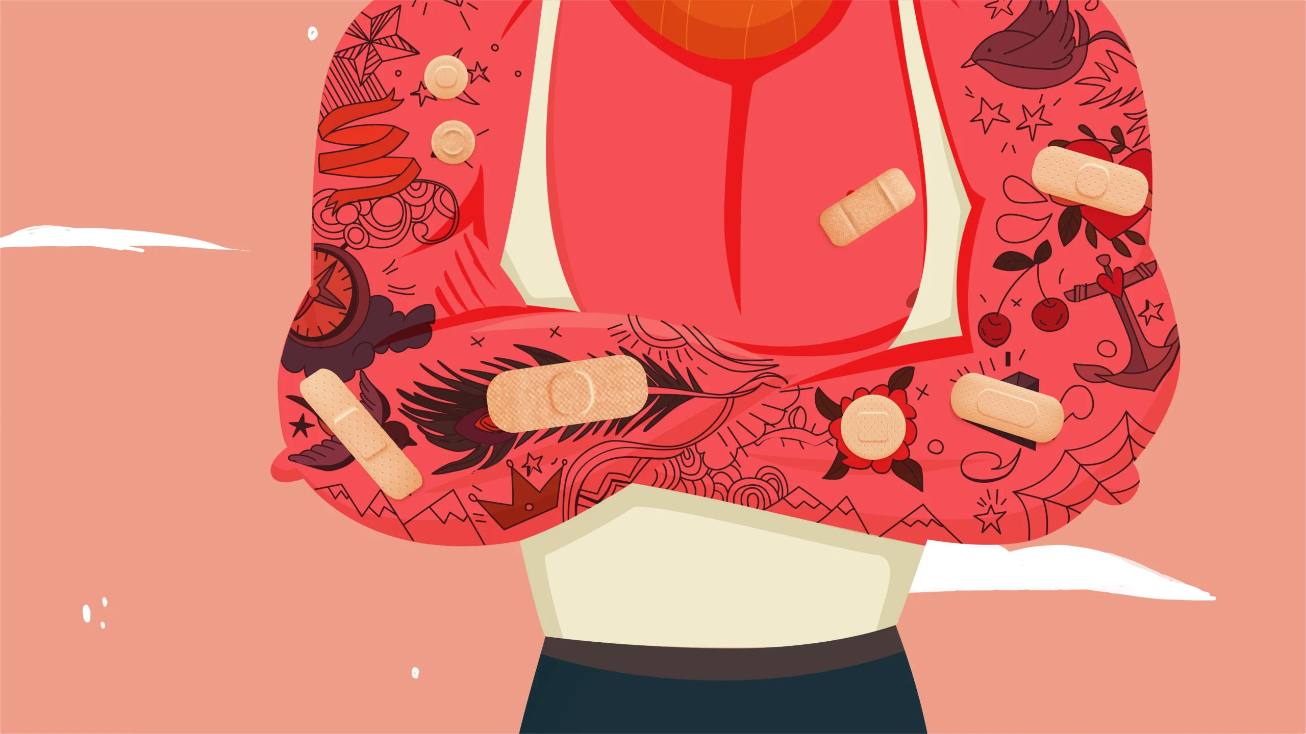 Curación de un tatuaje